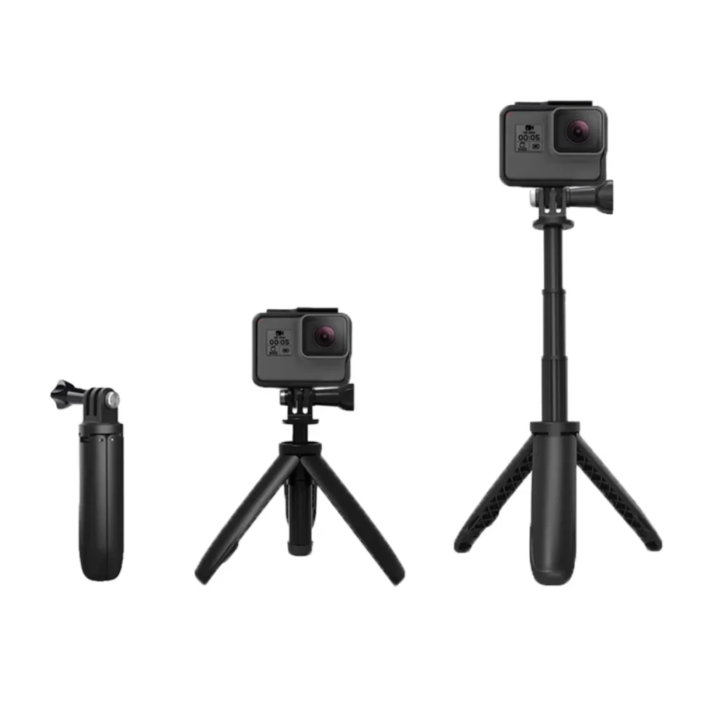 Drone Camera Action - GoPro Hero 12,11,10用の拡張可能なミニ三脚,一脚,黒いセッション,osmoアクションカメラ,vlogアクセサリー