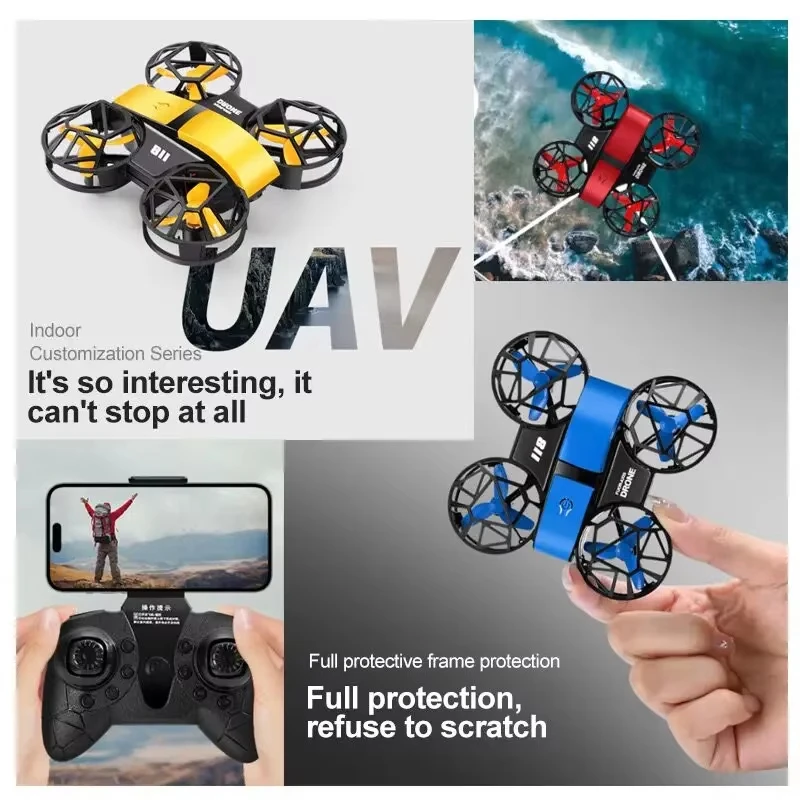 Drone Camera 4K - D12ミニドローン 4KプロフェッショナルHD広角カメラ 1080P WiFi FPVドローンカメラ 高度維持機能付きドローンカメラ
