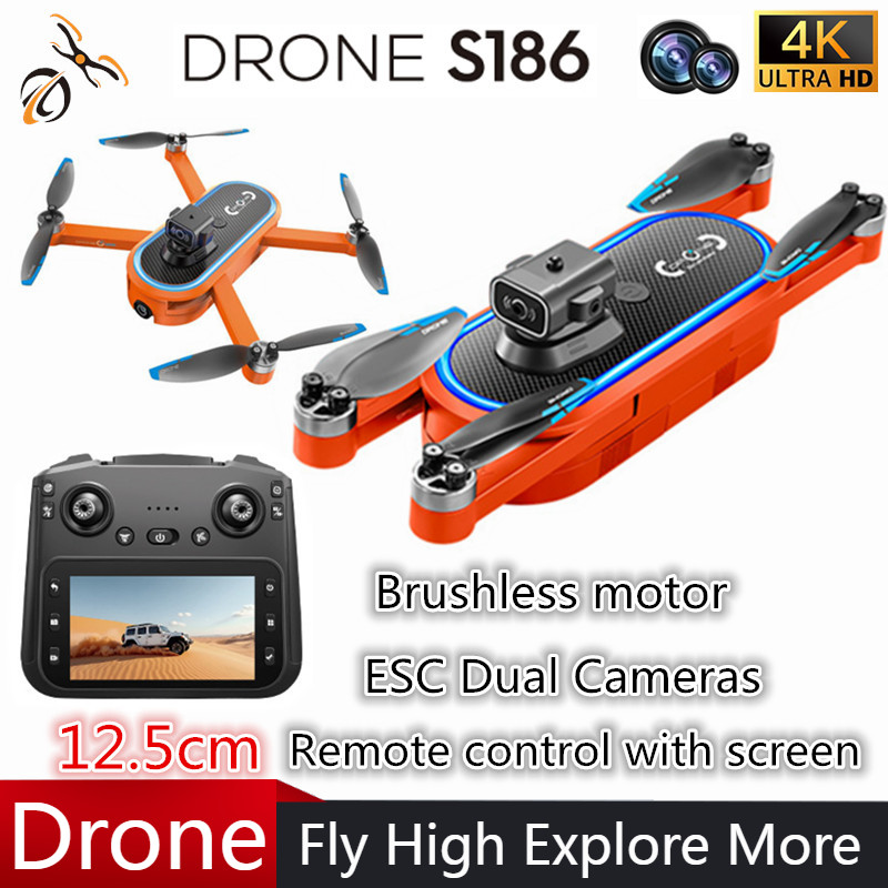 2025 S186 ドローン プロ仕様 4K HD デュアル - Drone Camera Hd のレビューと価格