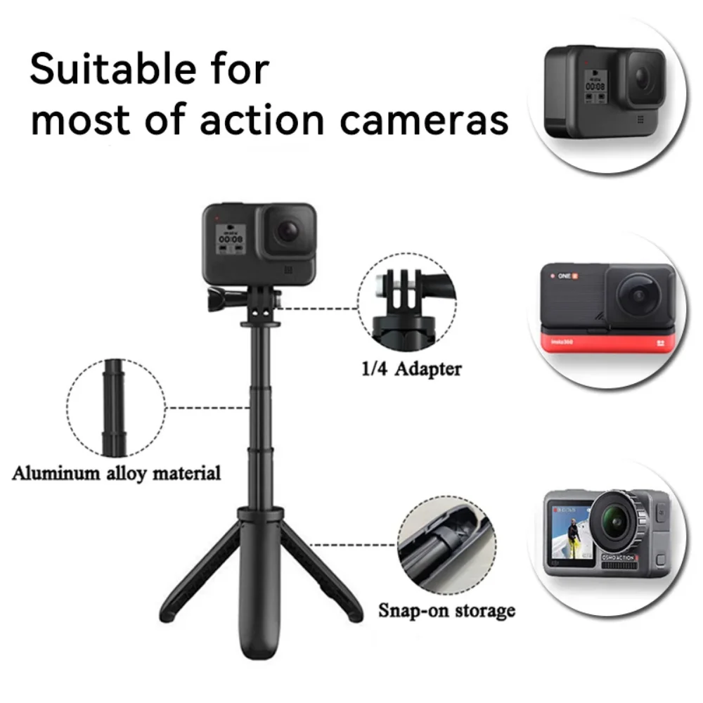 GoPro Hero 12,11,10用の拡張可能なミニ三脚 - Drone Camera Action のレビューと価格