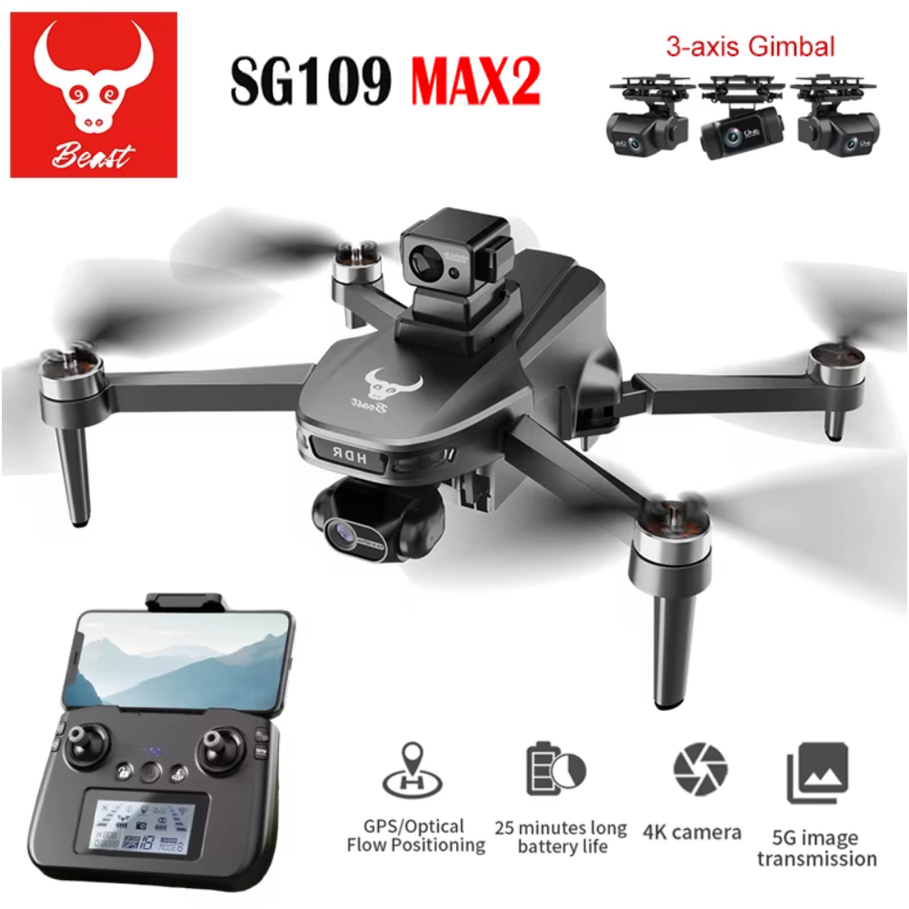 プロフェッショナルドローンsg109max2 fpv,8kカ - Drone Camera Professional のレビューと価格