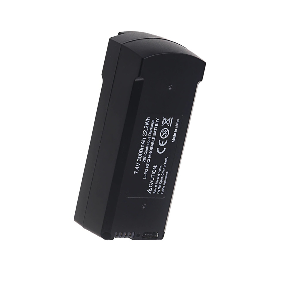 7.4v 3000mah バッテリー V198/V198PR - Eachine Drone E58 のレビューと価格