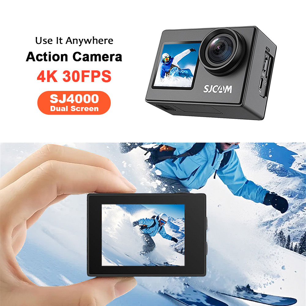 SJCAM SJ4000 4K/30 fps アクションカメ - Drone Camera Action のレビューと価格