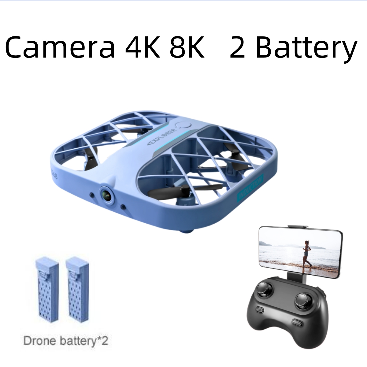 JJRC H107 FPV RCドローン（バッテリー2個付き - Drone Camera Night Vision のレビューと価格